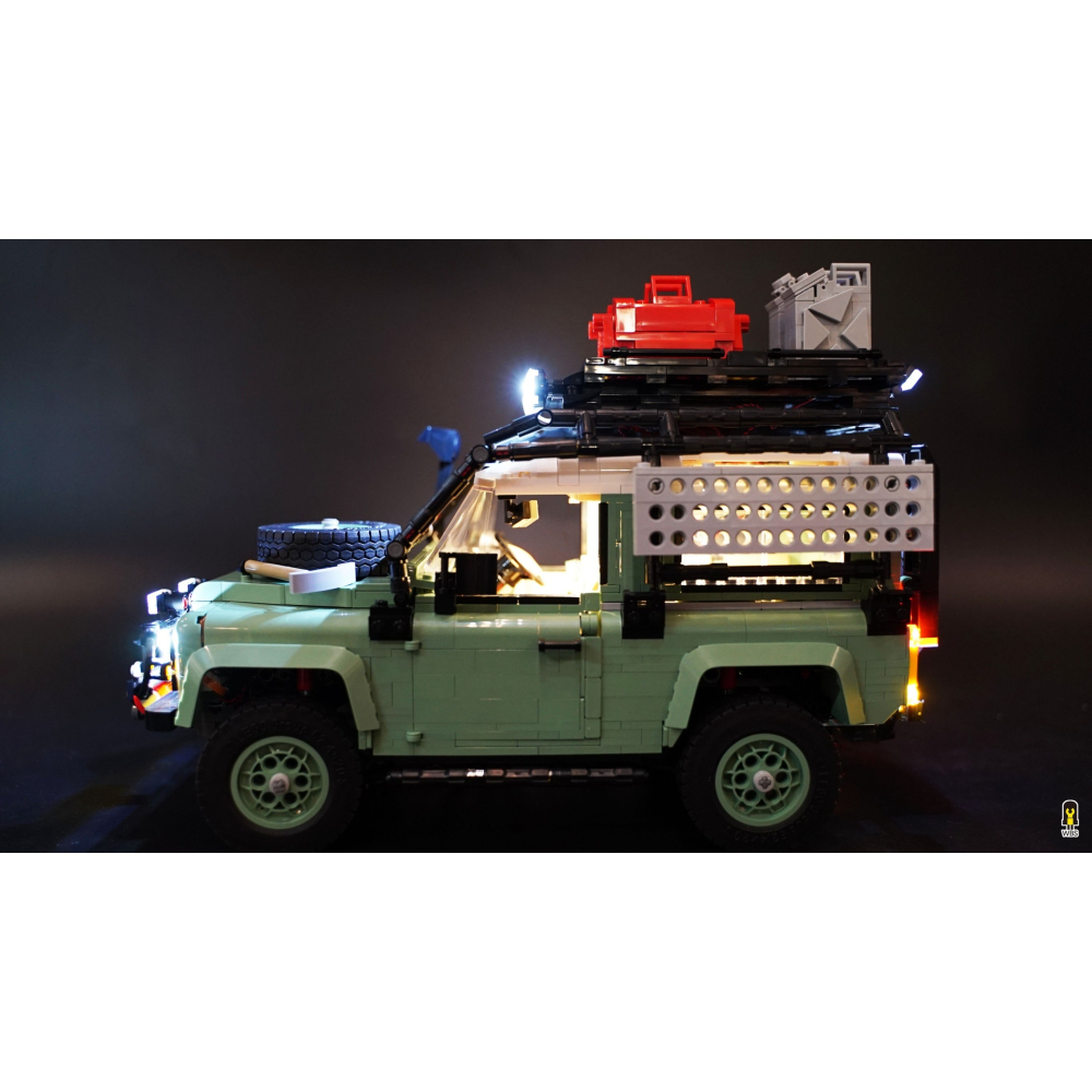 ［想樂］ [不含積木]  WBS 樂光 10317 Land Rover 專用燈組 紙片燈 樂光燈 專用防塵盒 展示盒-細節圖5