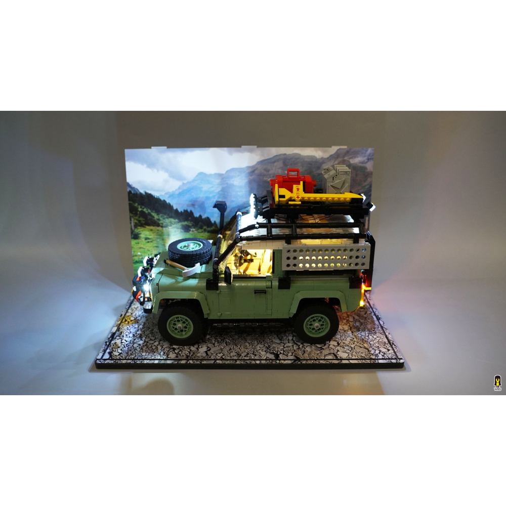 ［想樂］ [不含積木]  WBS 樂光 10317 Land Rover 專用燈組 紙片燈 樂光燈 專用防塵盒 展示盒-細節圖7