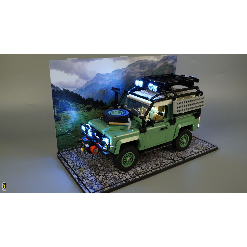 ［想樂］ [不含積木]  WBS 樂光 10317 Land Rover 專用燈組 紙片燈 樂光燈 專用防塵盒 展示盒-細節圖8