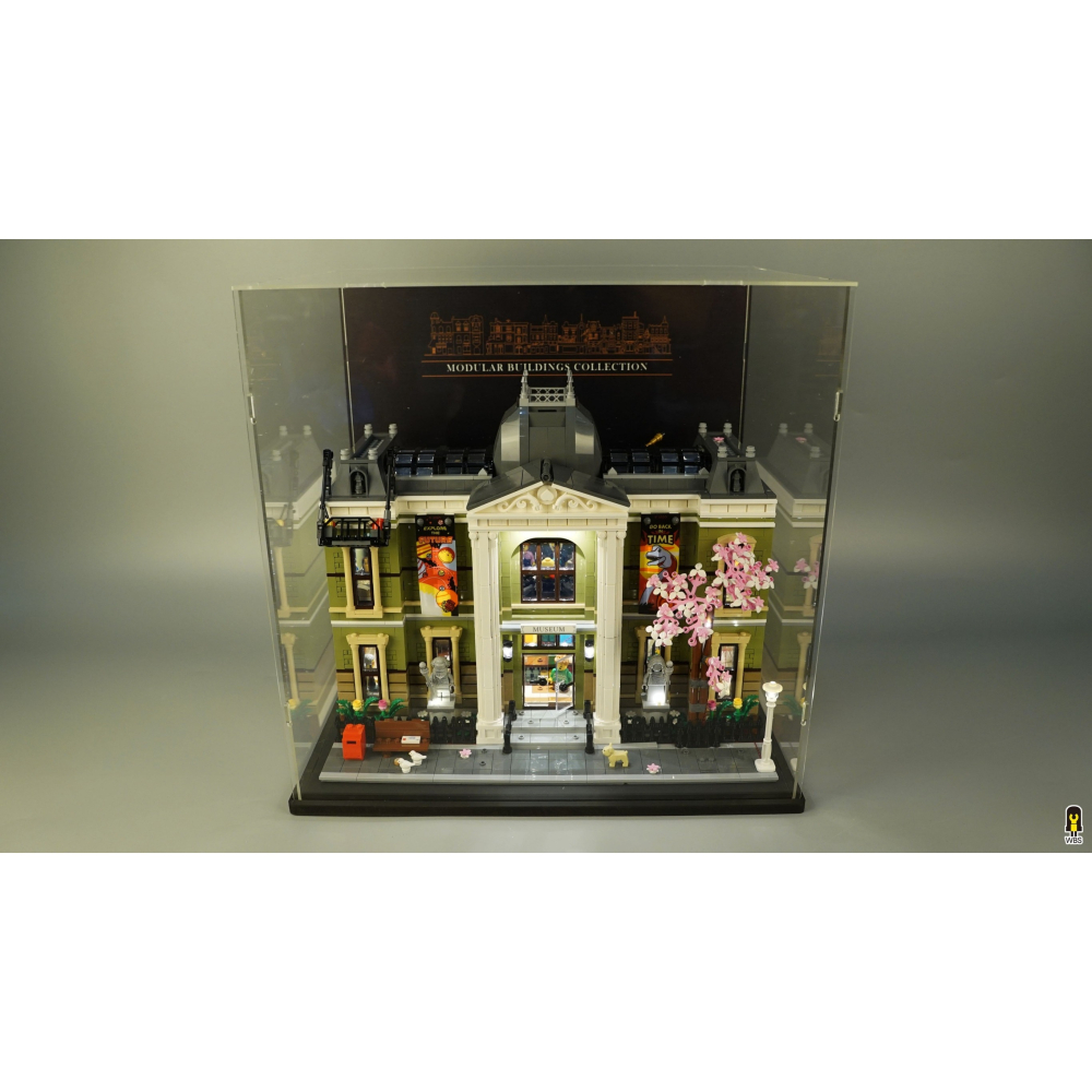 ［想樂］ [不含積木]  WBS 樂光 10326 街景 博物館 專用燈組 紙片燈 樂光燈 專用防塵盒 展示盒 壓克力-細節圖6