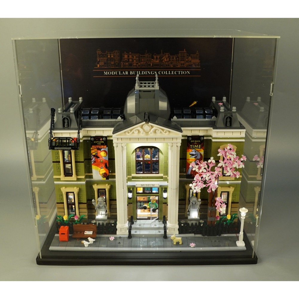 ［想樂］ [不含積木]  WBS 樂光 10326 街景 博物館 專用燈組 紙片燈 樂光燈 專用防塵盒 展示盒 壓克力-規格圖8