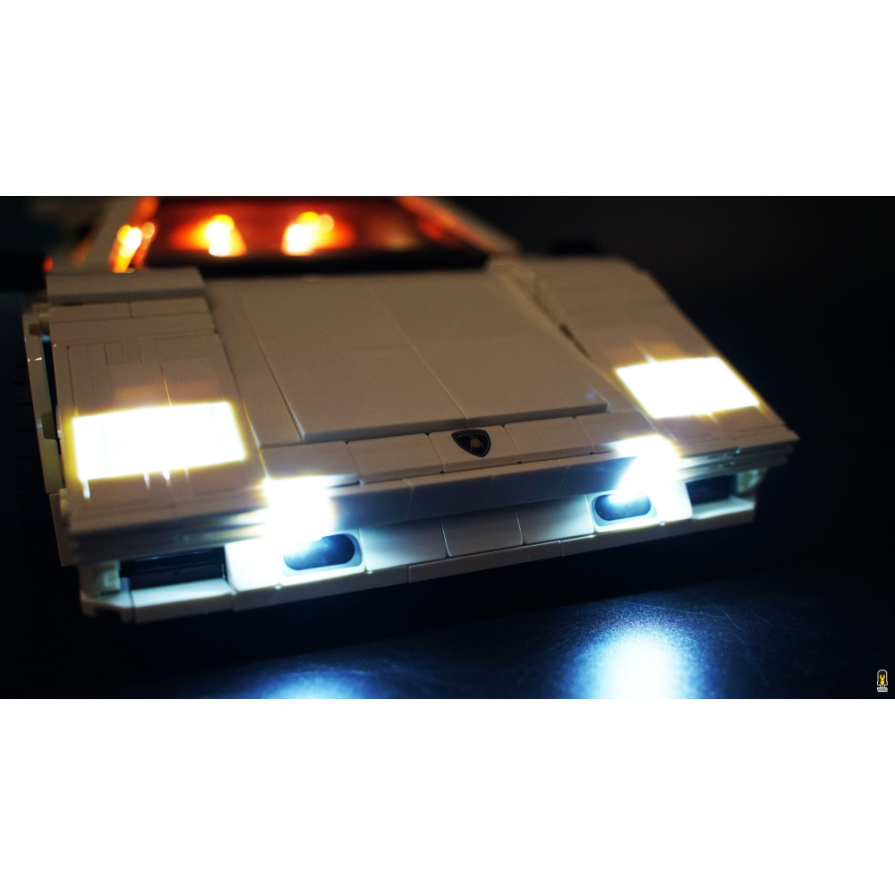 ［想樂］ [不含積木]  WBS 樂光 10337 藍寶堅尼 專用燈組 紙片燈 樂光燈 專用防塵盒 展示盒 壓克力-細節圖5