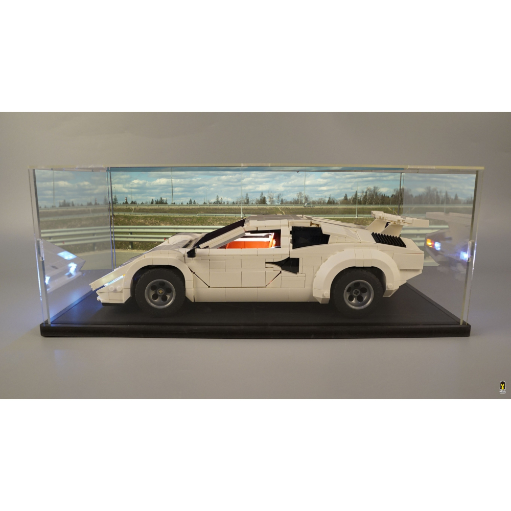 ［想樂］ [不含積木]  WBS 樂光 10337 藍寶堅尼 專用燈組 紙片燈 樂光燈 專用防塵盒 展示盒 壓克力-細節圖6