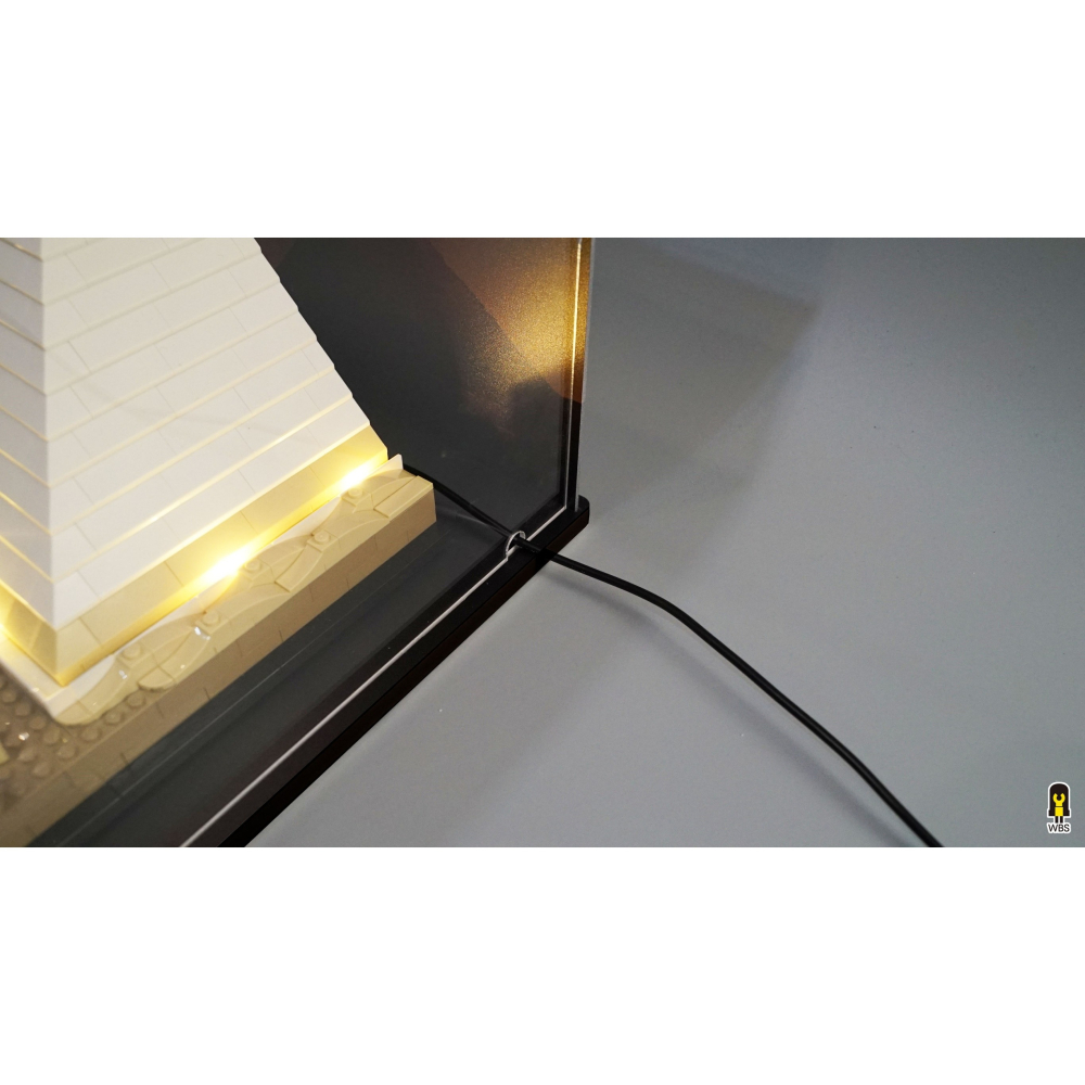 ［想樂］ [不含積木]  WBS 樂光 21058 吉薩金字塔 專用燈組 紙片燈 樂光燈 專用防塵盒 展示盒 壓克力-細節圖7