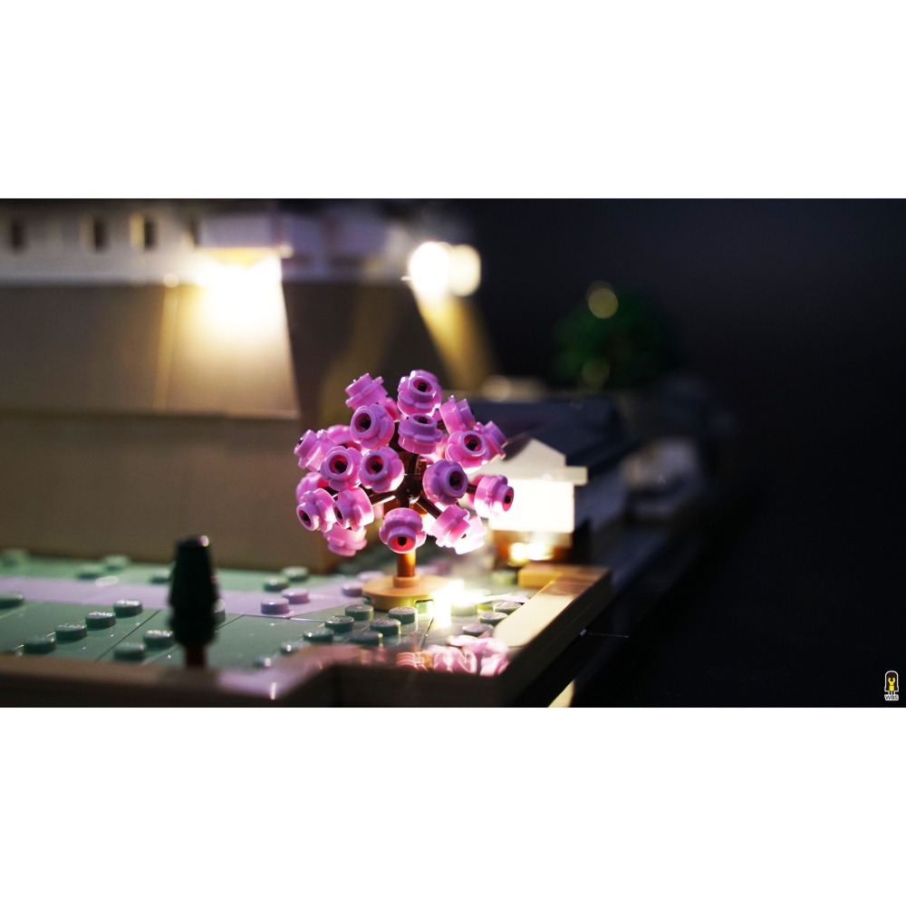 ［想樂］ [不含積木]  WBS 樂光 21060 姬路城 專用燈組 紙片燈 樂光燈 專用防塵盒 展示盒 壓克力-細節圖4