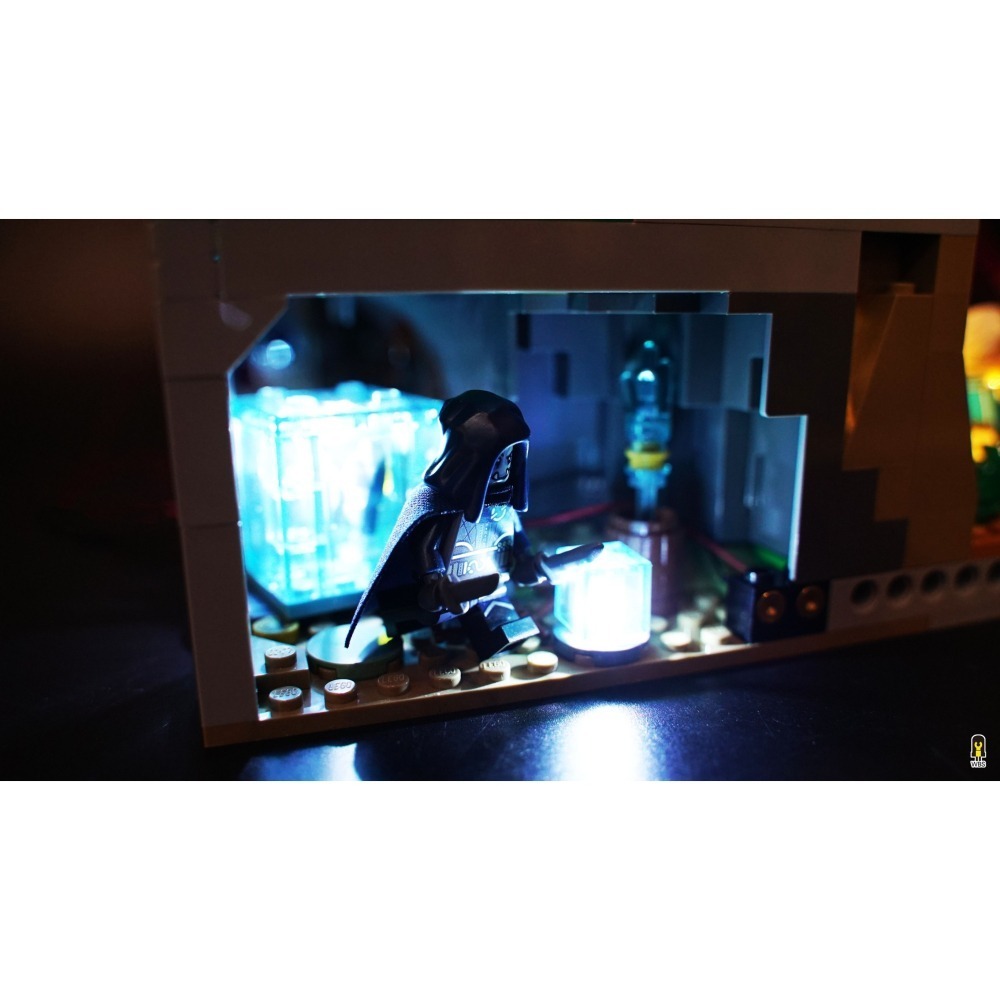 ［想樂］ [不含積木]  WBS 樂光 21348 龍與地下城 專用燈組 紙片燈 樂光燈 專用防塵盒 展示盒 壓克力-細節圖3