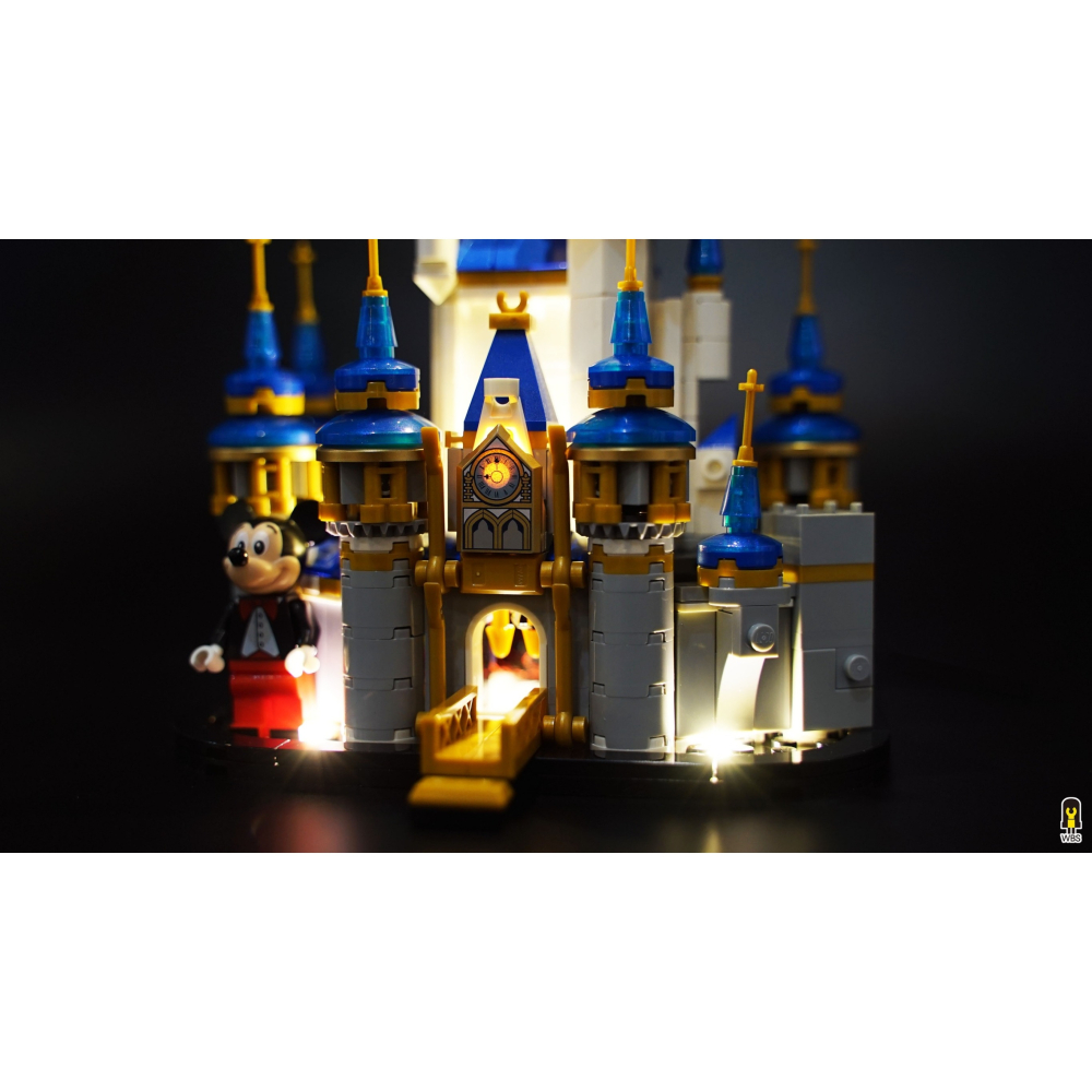 ［想樂］ [不含積木]  WBS 樂光 40478 迪士尼 小城堡 專用燈組 紙片燈 樂光燈 專用防塵盒 展示盒 壓克力-細節圖3