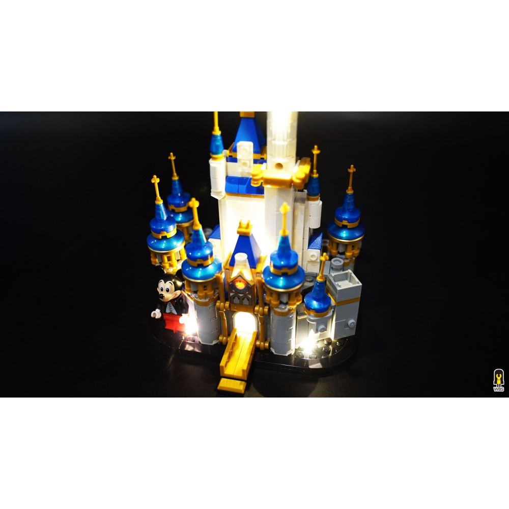 ［想樂］ [不含積木]  WBS 樂光 40478 迪士尼 小城堡 專用燈組 紙片燈 樂光燈 專用防塵盒 展示盒 壓克力-細節圖4