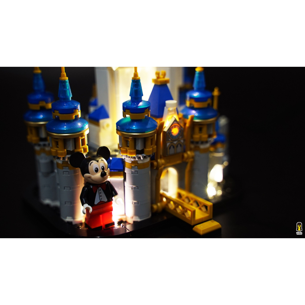 ［想樂］ [不含積木]  WBS 樂光 40478 迪士尼 小城堡 專用燈組 紙片燈 樂光燈 專用防塵盒 展示盒 壓克力-細節圖6