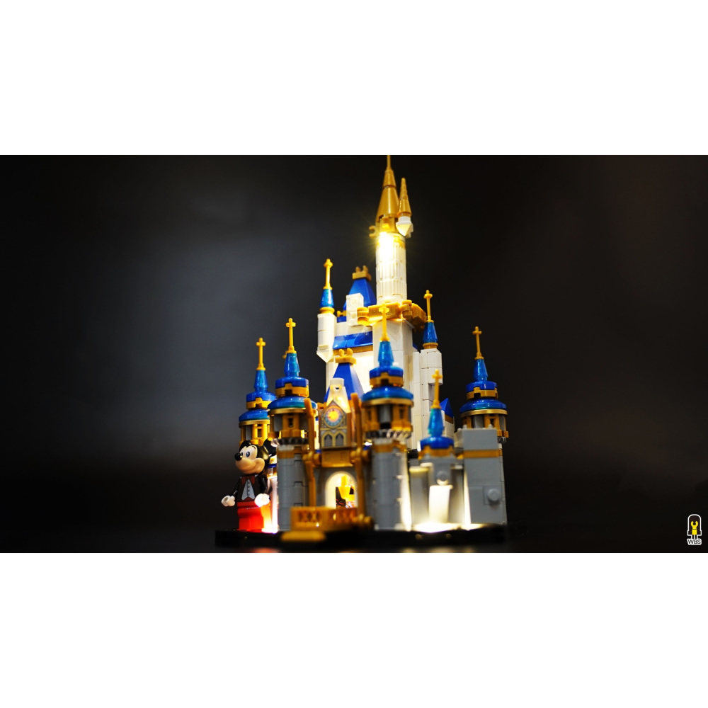 ［想樂］ [不含積木]  WBS 樂光 40478 迪士尼 小城堡 專用燈組 紙片燈 樂光燈 專用防塵盒 展示盒 壓克力-細節圖7