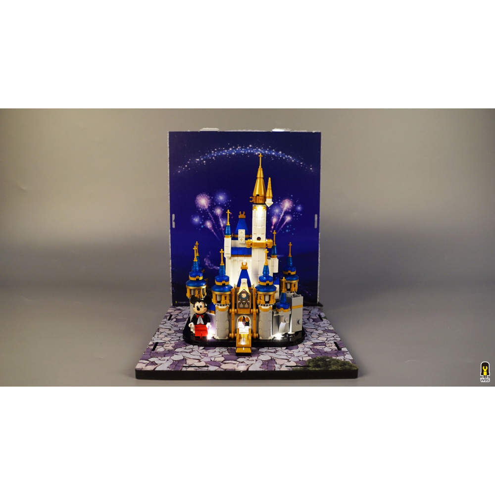 ［想樂］ [不含積木]  WBS 樂光 40478 迪士尼 小城堡 專用燈組 紙片燈 樂光燈 專用防塵盒 展示盒 壓克力-細節圖9