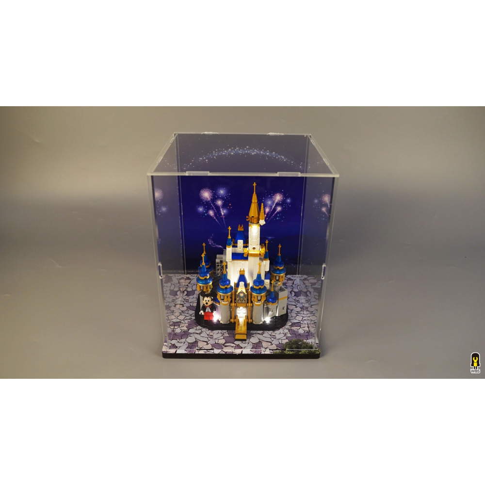 ［想樂］ [不含積木]  WBS 樂光 40478 迪士尼 小城堡 專用燈組 紙片燈 樂光燈 專用防塵盒 展示盒 壓克力-細節圖10