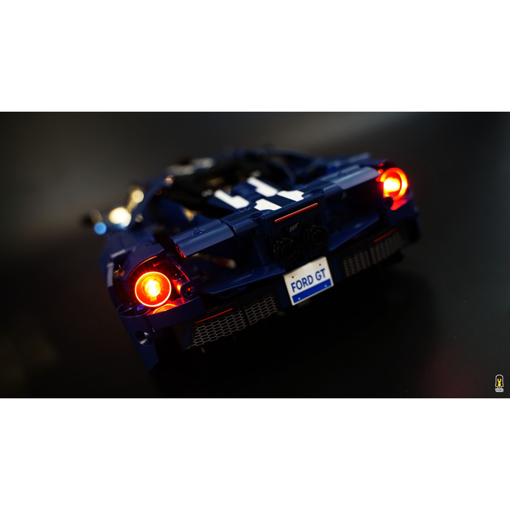 ［想樂］ [不含積木]  WBS 樂光 42154 福特 GT 專用燈組 紙片燈 樂光燈 專用防塵盒 展示盒 壓克力-細節圖7