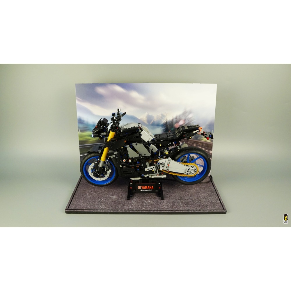 ［想樂］ [不含積木]  WBS 樂光 42159 Yamaha 重機 專用燈組 紙片燈 樂光燈 專用防塵盒 展示盒-細節圖7