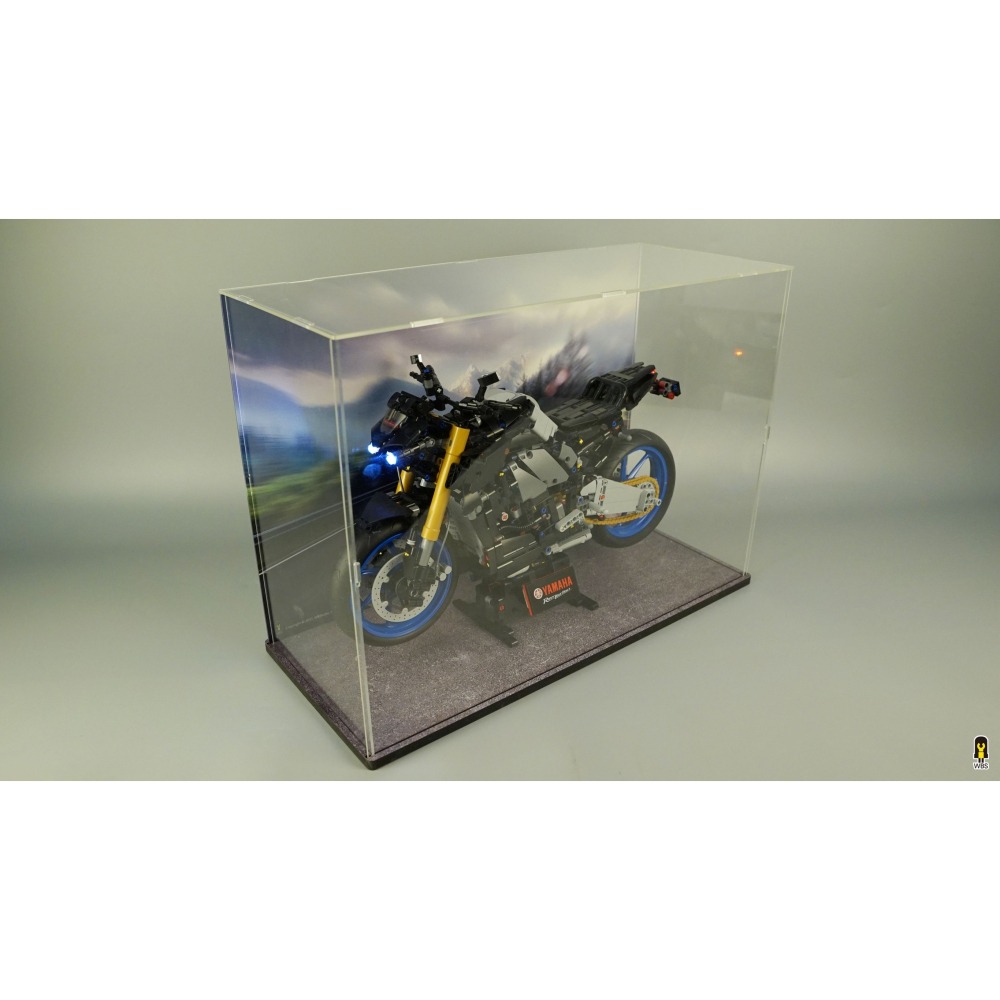 ［想樂］ [不含積木]  WBS 樂光 42159 Yamaha 重機 專用燈組 紙片燈 樂光燈 專用防塵盒 展示盒-細節圖8