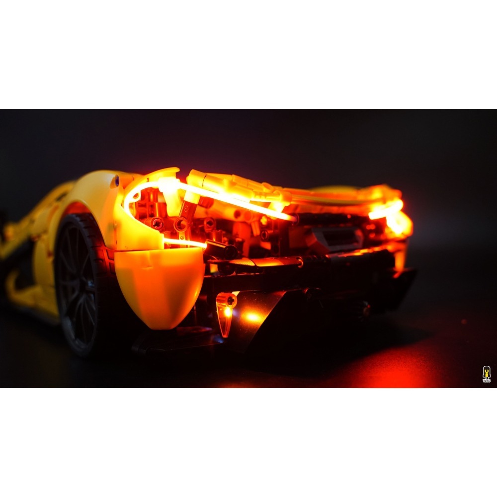 ［想樂］ [不含積木]  WBS 樂光 42172 麥拉倫 P1 專用燈組 紙片燈 樂光燈 專用防塵盒 展示盒 壓克力-細節圖3