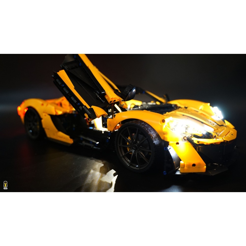 ［想樂］ [不含積木]  WBS 樂光 42172 麥拉倫 P1 專用燈組 紙片燈 樂光燈 專用防塵盒 展示盒 壓克力-細節圖4