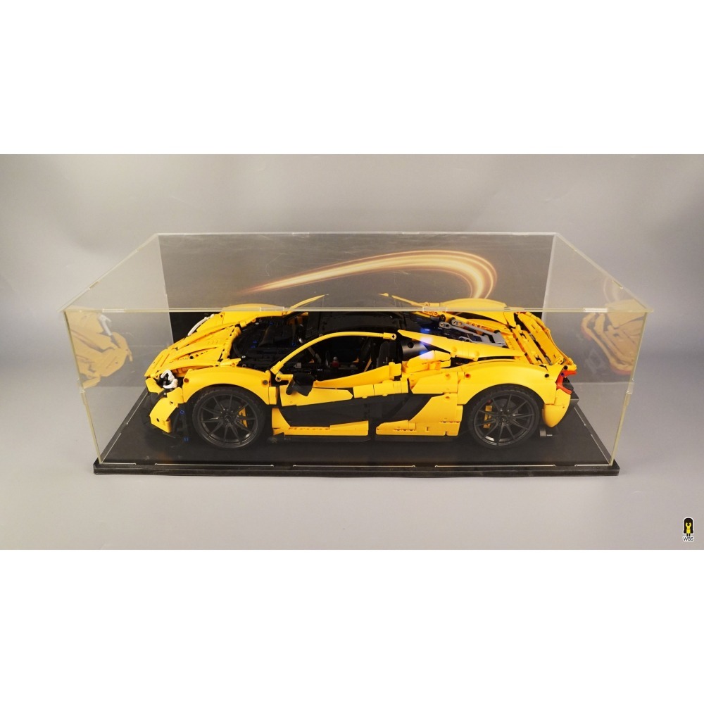 ［想樂］ [不含積木]  WBS 樂光 42172 麥拉倫 P1 專用燈組 紙片燈 樂光燈 專用防塵盒 展示盒 壓克力-細節圖5