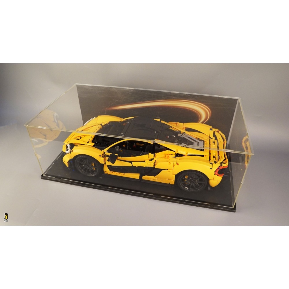 ［想樂］ [不含積木]  WBS 樂光 42172 麥拉倫 P1 專用燈組 紙片燈 樂光燈 專用防塵盒 展示盒 壓克力-細節圖6