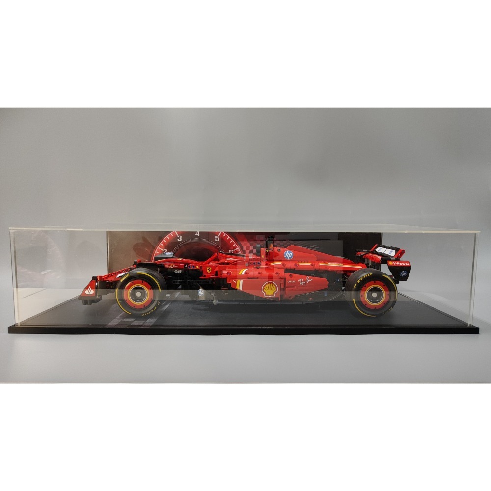 ［想樂］ [不含積木]  WBS 樂光 42207 法拉利 F1 專用燈組 紙片燈 樂光燈 專用防塵盒 展示盒 壓克力-細節圖3