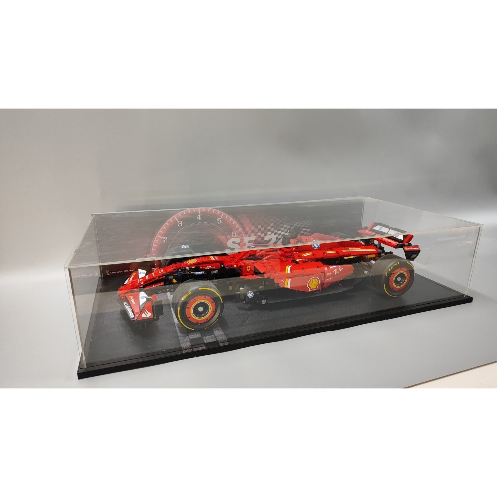 ［想樂］ [不含積木]  WBS 樂光 42207 法拉利 F1 專用燈組 紙片燈 樂光燈 專用防塵盒 展示盒 壓克力-細節圖7