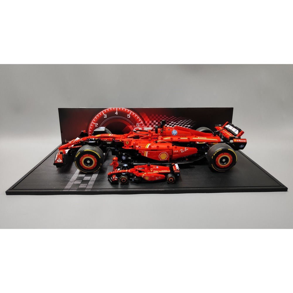 ［想樂］ [不含積木]  WBS 樂光 42207 法拉利 F1 專用燈組 紙片燈 樂光燈 專用防塵盒 展示盒 壓克力-細節圖8