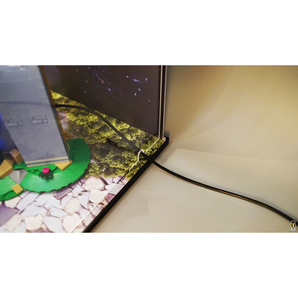 ［想樂］ [不含積木]  WBS 樂光 43222 迪士尼城堡 專用燈組 紙片燈 樂光燈 專用防塵盒 展示盒 壓克力-細節圖9