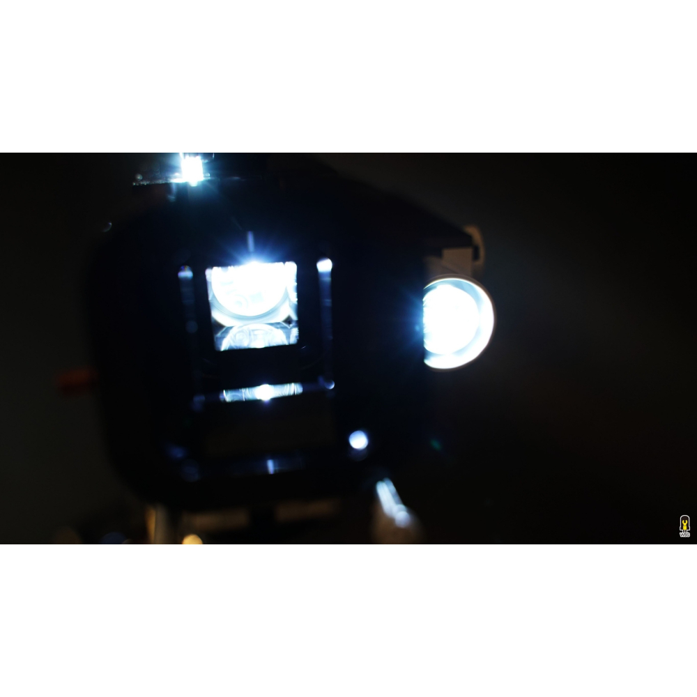 ［想樂］ [不含積木]  WBS 樂光 43230復古式電影攝影機 專用燈組 紙片燈 樂光燈 專用防塵盒 展示盒 壓克力-細節圖5