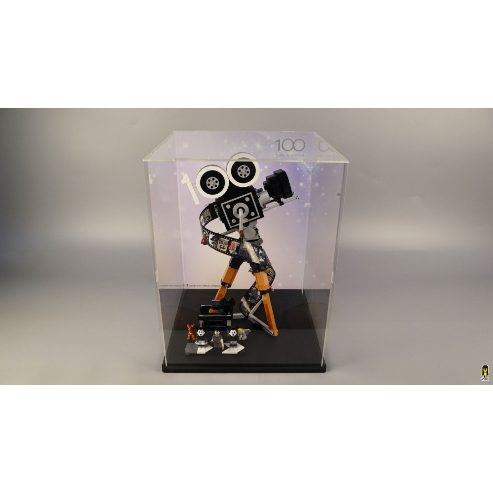 ［想樂］ [不含積木]  WBS 樂光 43230復古式電影攝影機 專用燈組 紙片燈 樂光燈 專用防塵盒 展示盒 壓克力-細節圖7