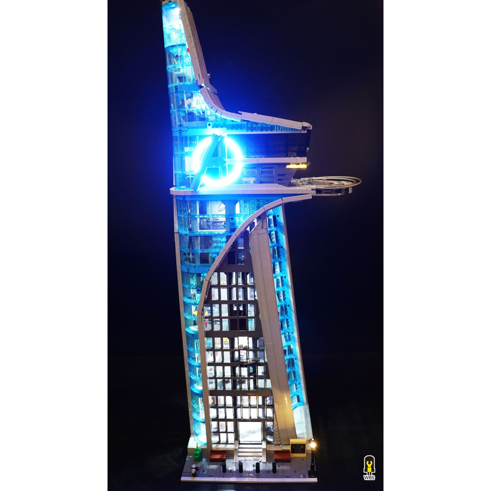 ［想樂］ [不含積木]  WBS 樂光 76269 復仇者大廈 專用燈組 紙片燈 樂光燈 專用防塵盒 展示盒 壓克力-細節圖2