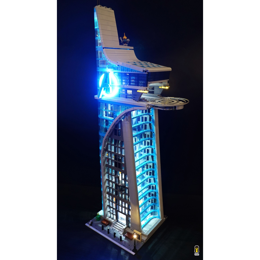 ［想樂］ [不含積木]  WBS 樂光 76269 復仇者大廈 專用燈組 紙片燈 樂光燈 專用防塵盒 展示盒 壓克力-細節圖6