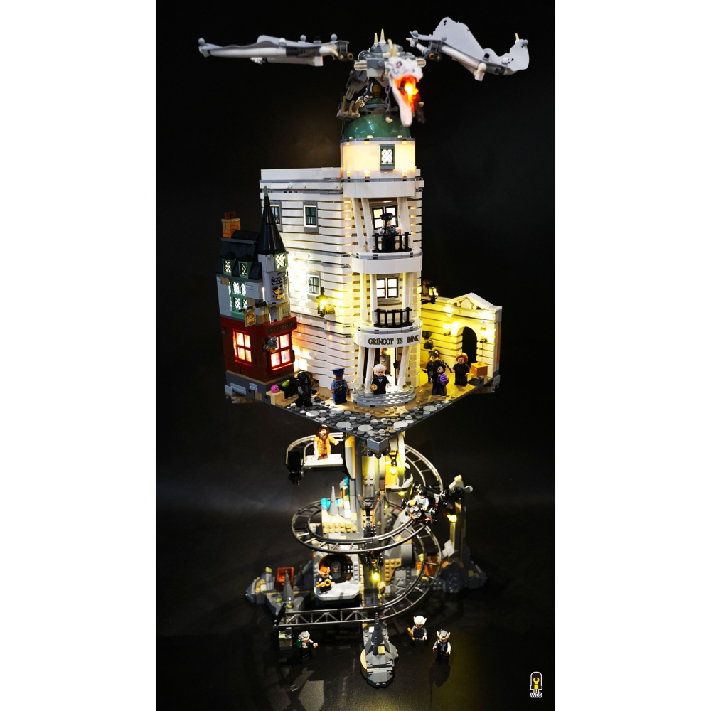 ［想樂］ [不含積木]  WBS 樂光 76417 古靈閣 專用燈組 紙片燈 樂光燈 專用防塵盒 展示盒 壓克力-細節圖2