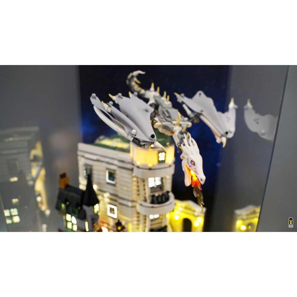 ［想樂］ [不含積木]  WBS 樂光 76417 古靈閣 專用燈組 紙片燈 樂光燈 專用防塵盒 展示盒 壓克力-細節圖3