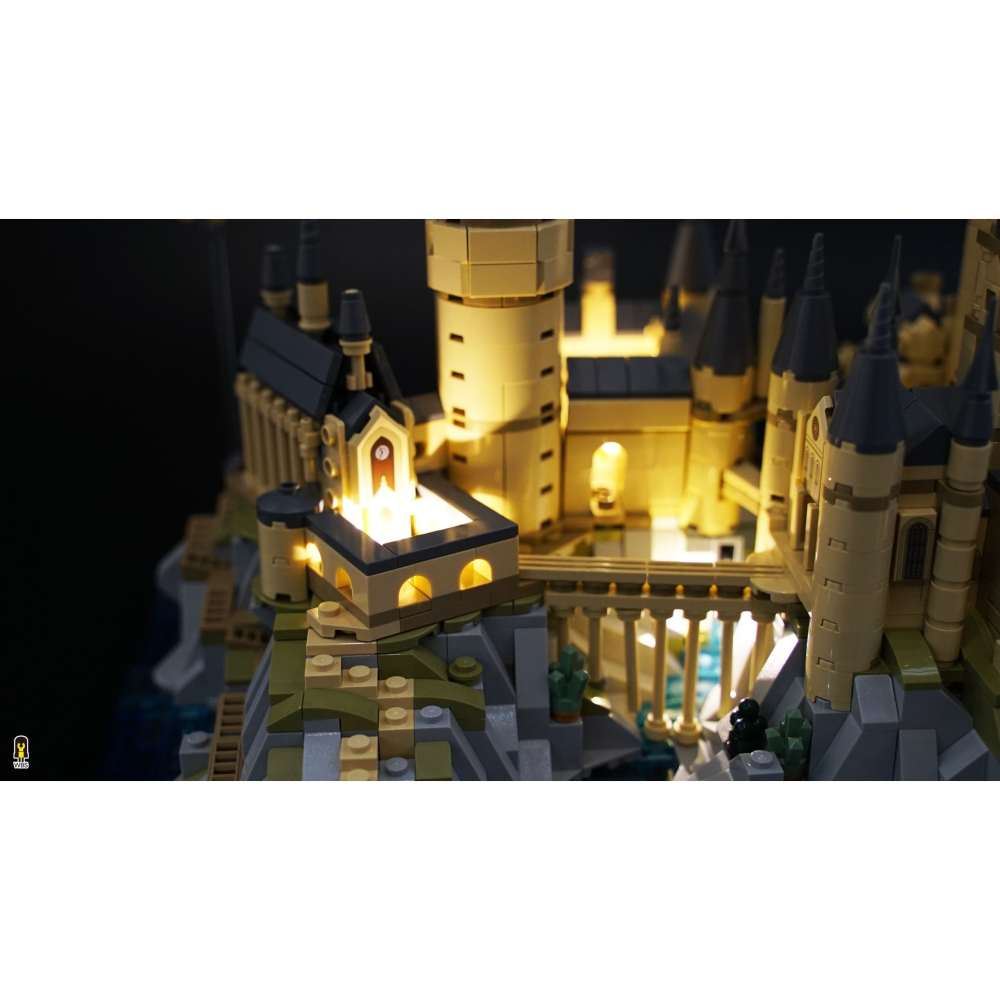 ［想樂］ [不含積木]  WBS 樂光 76419 霍格華茲  專用燈組 紙片燈 樂光燈 專用防塵盒 展示盒 壓克力-細節圖4