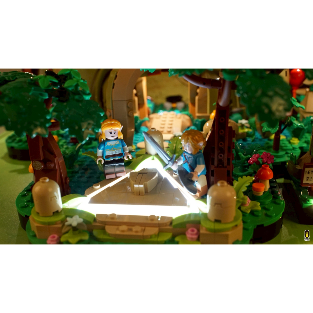 ［想樂］ [不含積木]  WBS 樂光 77092 德庫樹 專用燈組 紙片燈 樂光燈 專用防塵盒 展示盒 壓克力-細節圖3