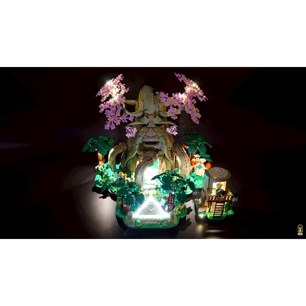 ［想樂］ [不含積木]  WBS 樂光 77092 德庫樹 專用燈組 紙片燈 樂光燈 專用防塵盒 展示盒 壓克力-細節圖4