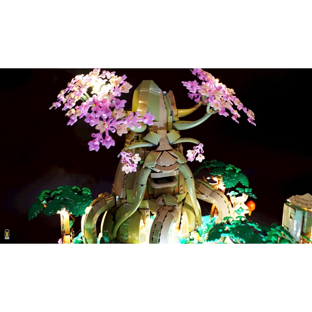 ［想樂］ [不含積木]  WBS 樂光 77092 德庫樹 專用燈組 紙片燈 樂光燈 專用防塵盒 展示盒 壓克力-細節圖5