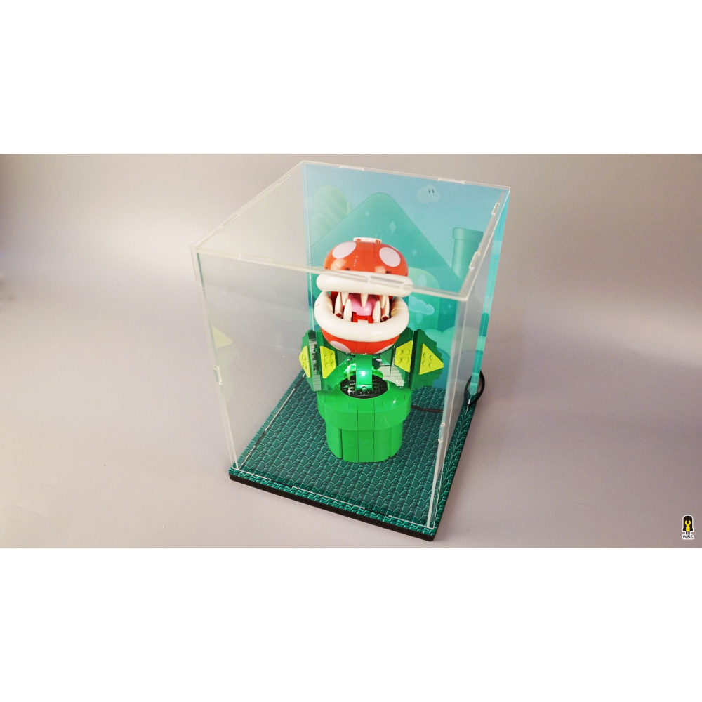 ［想樂］ [不含積木]  WBS 樂光 71426 吞食花 專用燈組 紙片燈 樂光燈 專用防塵盒 展示盒 壓克力-細節圖4