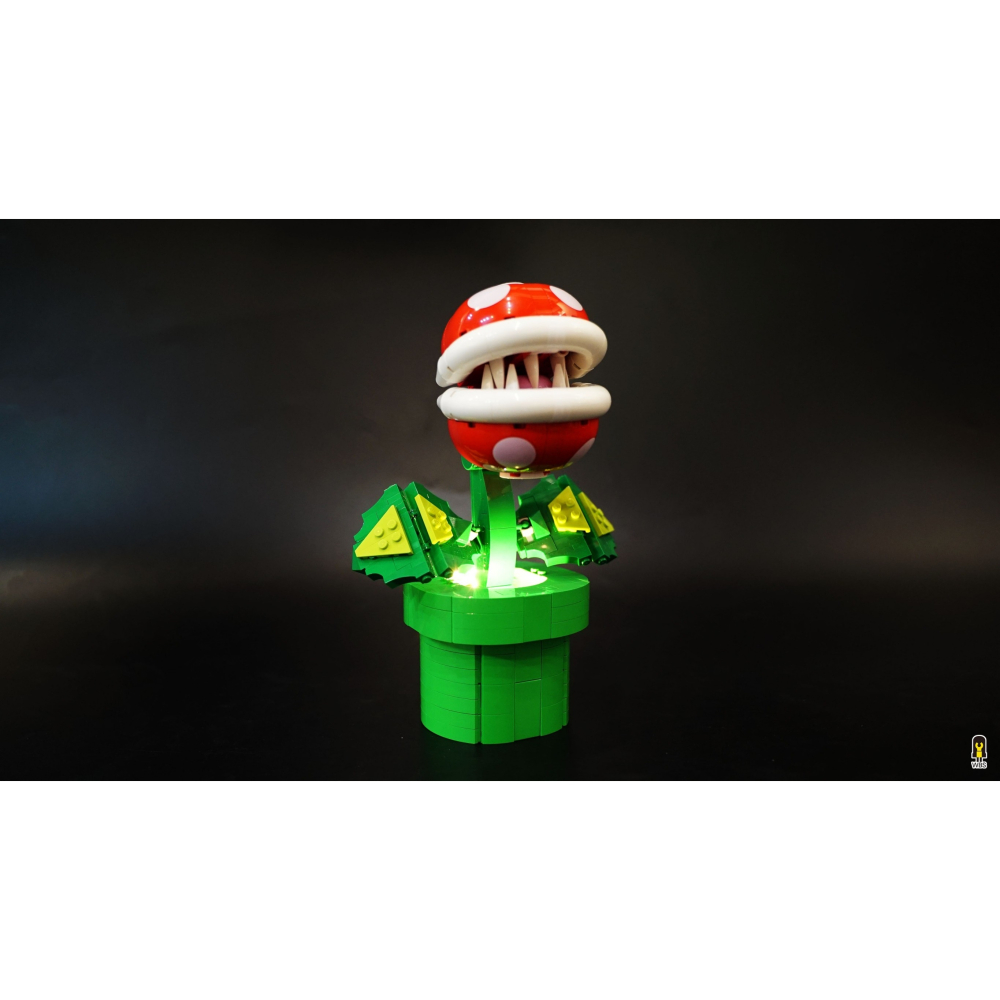 ［想樂］ [不含積木]  WBS 樂光 71426 吞食花 專用燈組 紙片燈 樂光燈 專用防塵盒 展示盒 壓克力-細節圖5