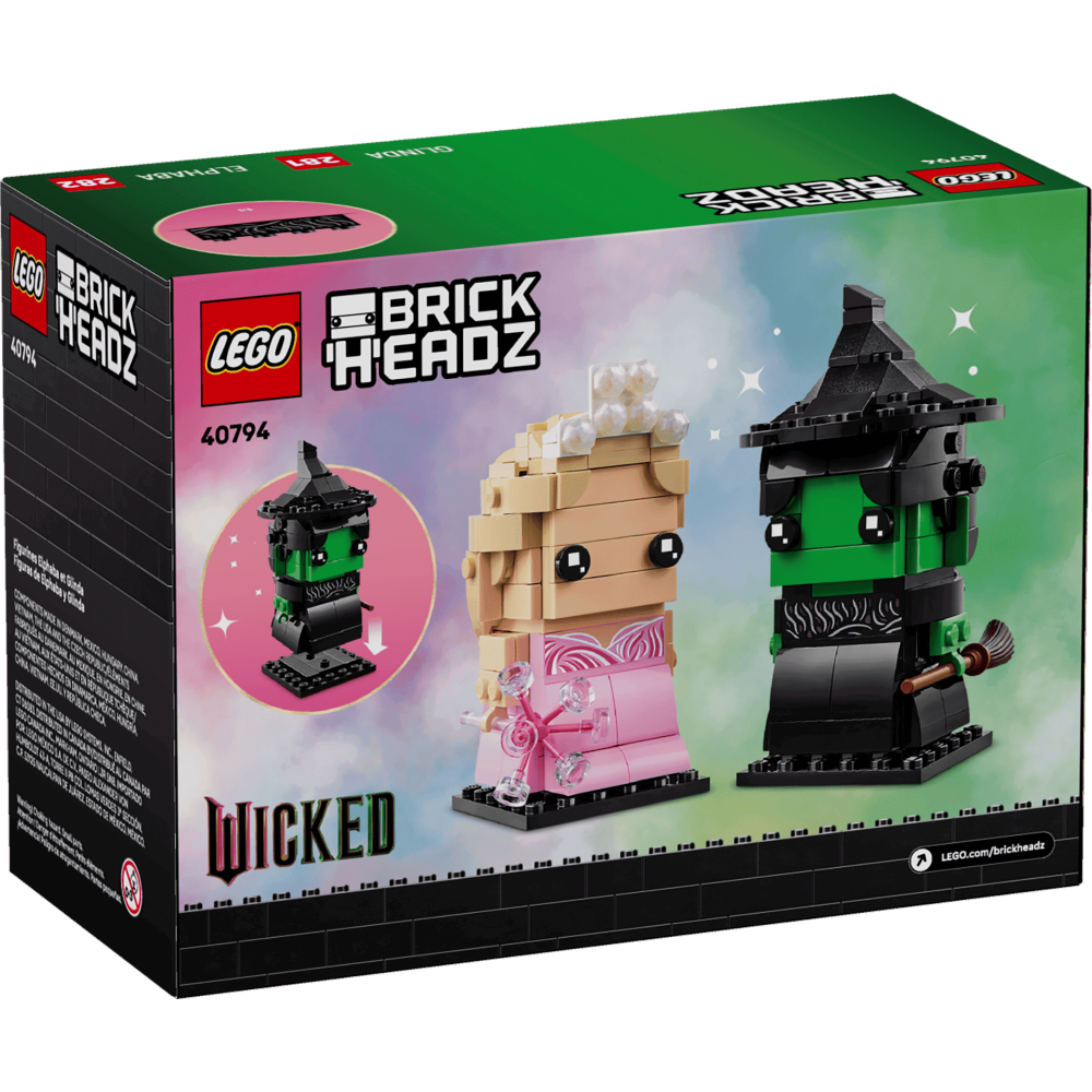 ［想樂］全新 樂高 LEGO 40794 BrickHeadz 《魔法壞女巫》 艾法芭和格琳達玩偶-細節圖2