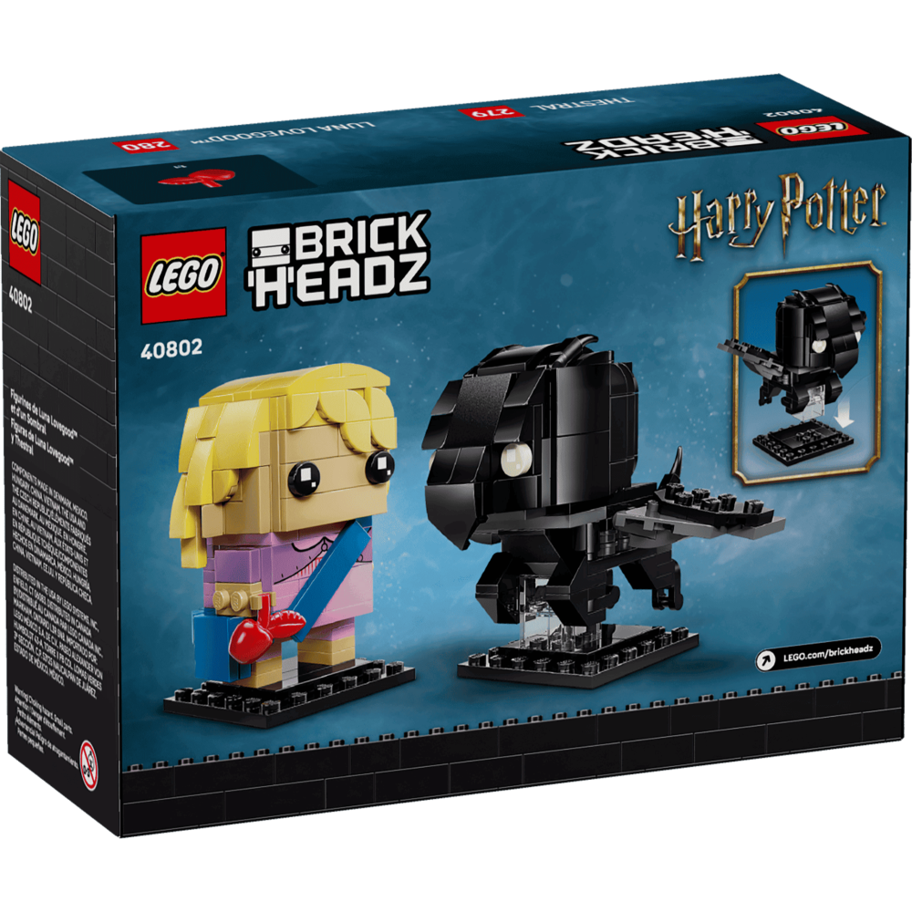 ［想樂］全新 樂高 LEGO 40802 BrickHeadz HarryPotter 哈利波特 露娜羅古德和騎士墜鬼馬-細節圖2