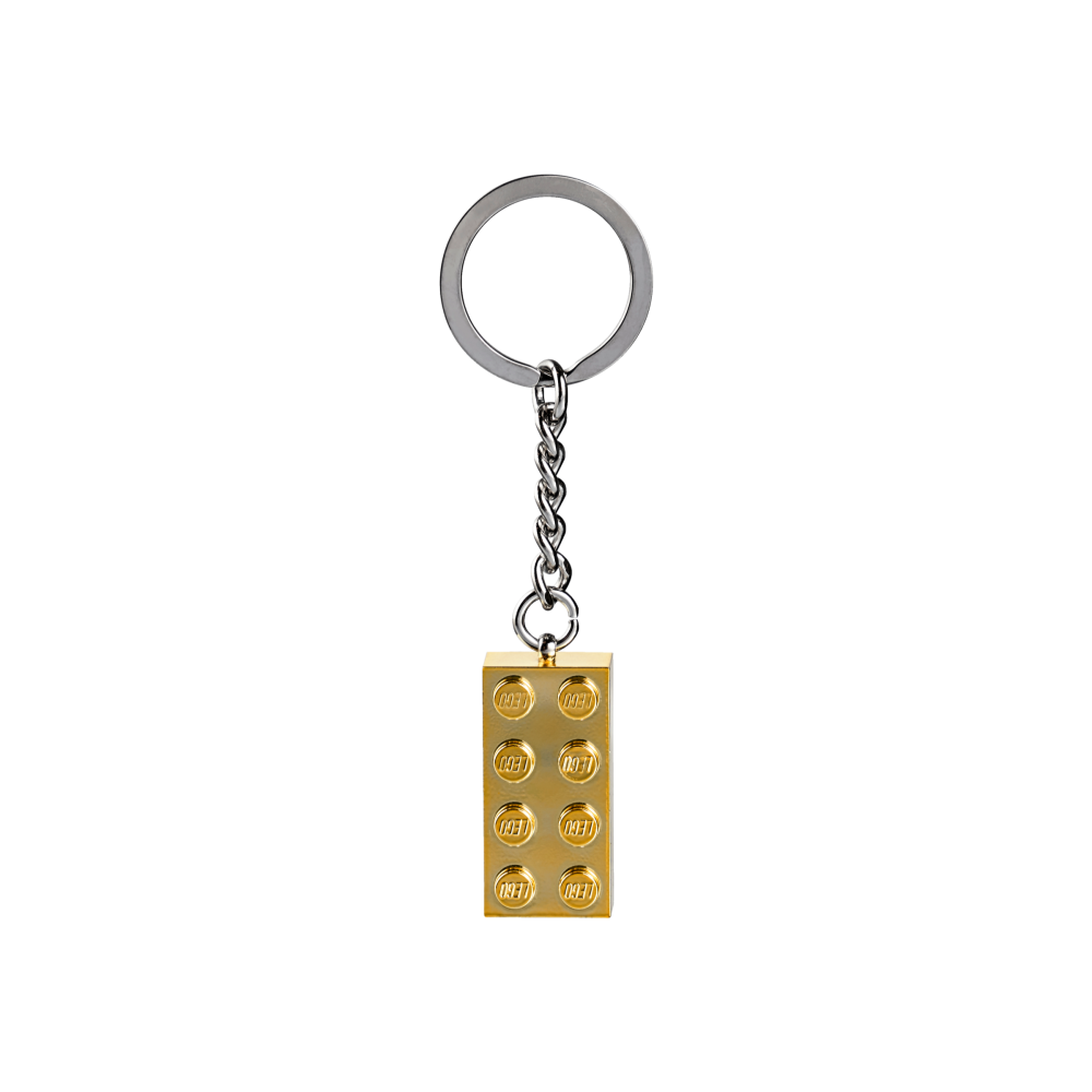 ［想樂］『鑰匙圈』全新 樂高 LEGO 850808 金磚 Gold 2x4 Stud 鑰匙圈 Key Chain-細節圖2