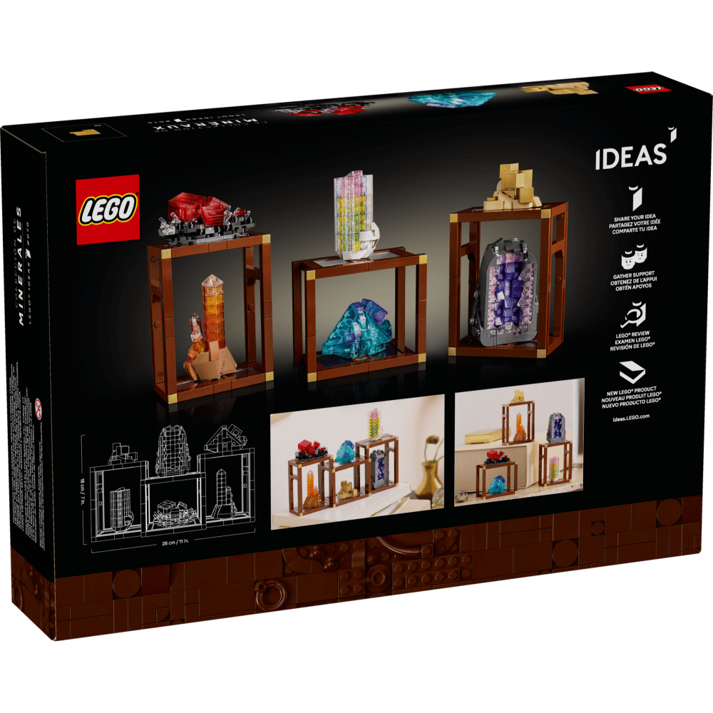 ［想樂］全新 樂高 LEGO 21362 IDEAS #70 礦物集錦 黃鐵礦 紫水晶 藍螢石 西瓜碧璽 紅紋石-細節圖2