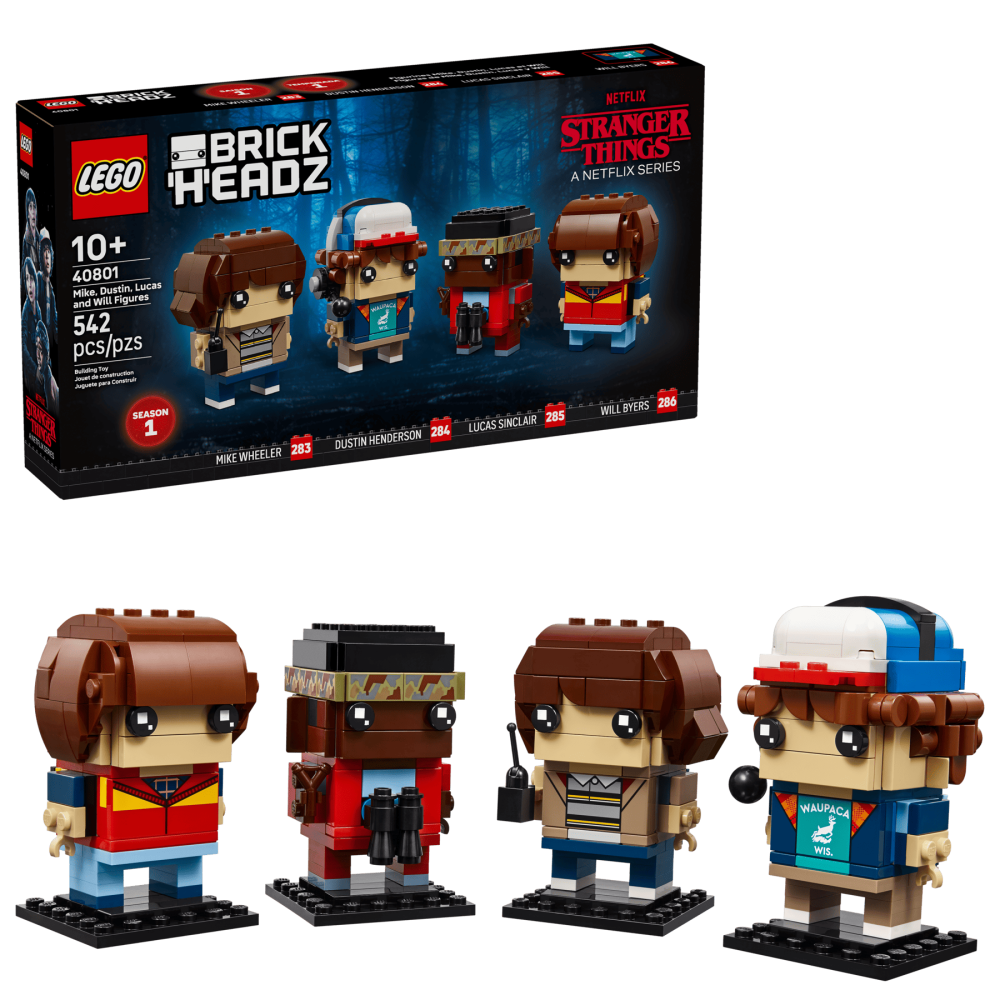 ［想樂］全新 樂高 LEGO 40801 BrickHeadz 《怪奇物語》 麥克、達斯汀、路卡斯和威爾玩偶-細節圖9