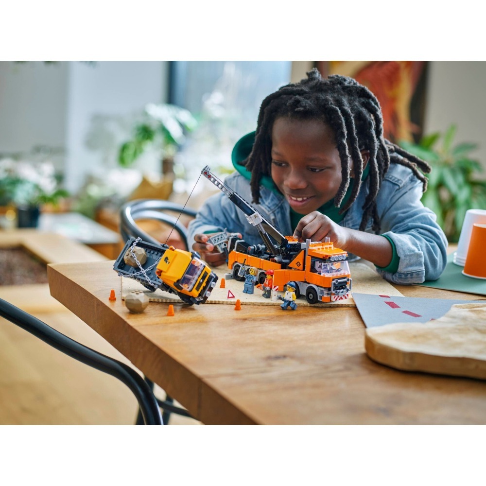 ［想樂］全新 樂高 LEGO 60467 City 城市 配備起重機的重型道路救援拖吊車-細節圖10