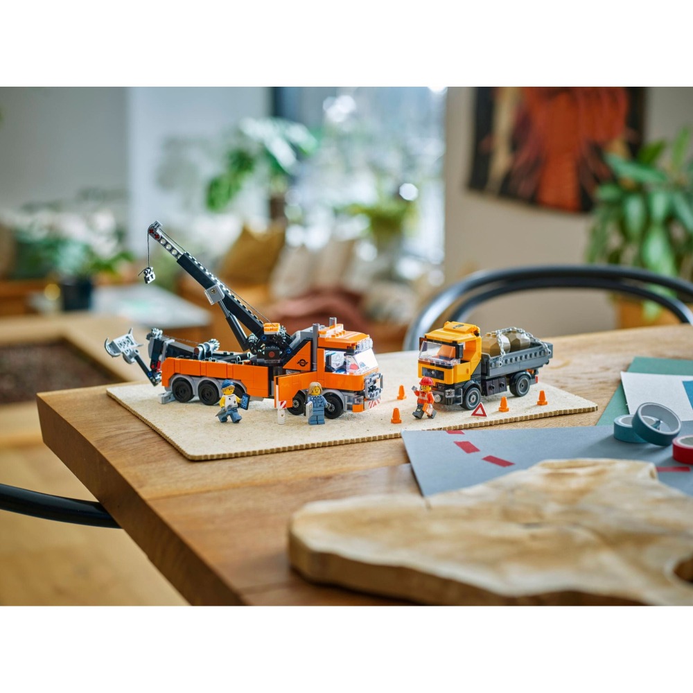 ［想樂］全新 樂高 LEGO 60467 City 城市 配備起重機的重型道路救援拖吊車-細節圖11