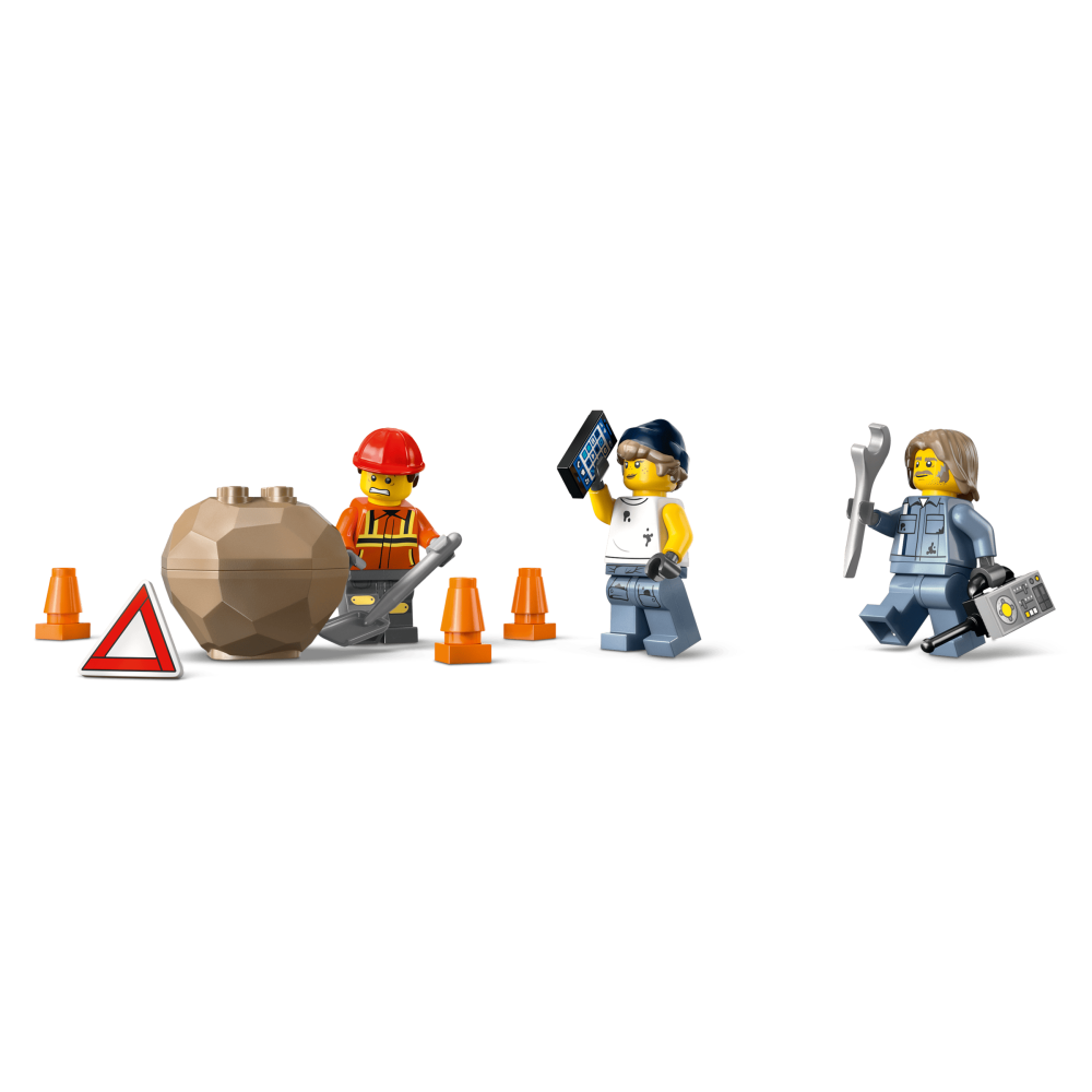 ［想樂］全新 樂高 LEGO 60467 City 城市 配備起重機的重型道路救援拖吊車-細節圖4