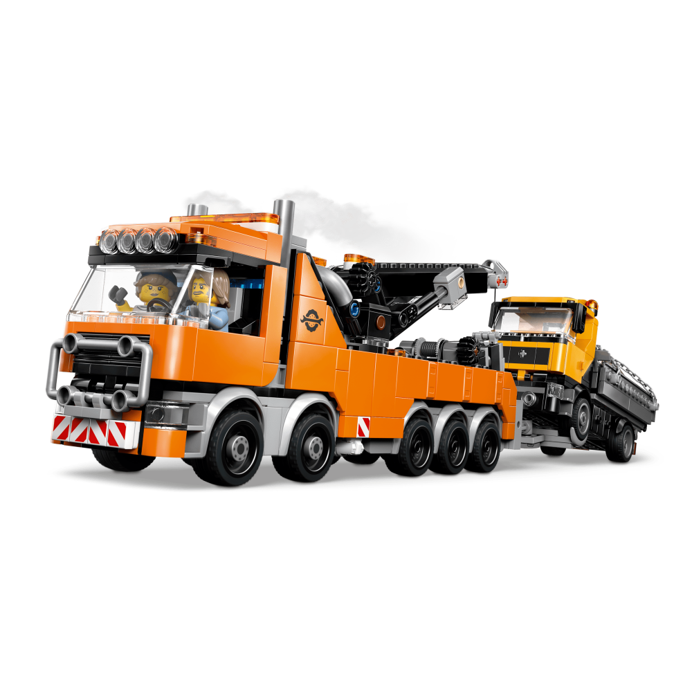 ［想樂］全新 樂高 LEGO 60467 City 城市 配備起重機的重型道路救援拖吊車-細節圖5