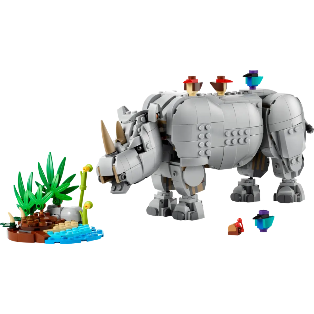 ［想樂］全新 樂高 LEGO 31171 Creator 三合一 野生動物：雄壯犀牛和小鳥-細節圖3