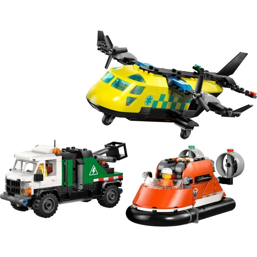 ［想樂］全新 樂高 LEGO 60505 City 城市 飛機、作業車和氣墊船混搭套裝-細節圖3